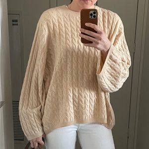 Toteme cable knit cashmere sweater